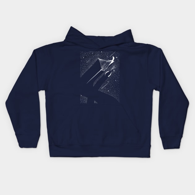 Star Collector and Diver Kids Hoodie by Aliriza